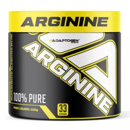 Arginina Em Pó 100% Pura Arginine 100g Adaptogen Platinum Sem Sabor
