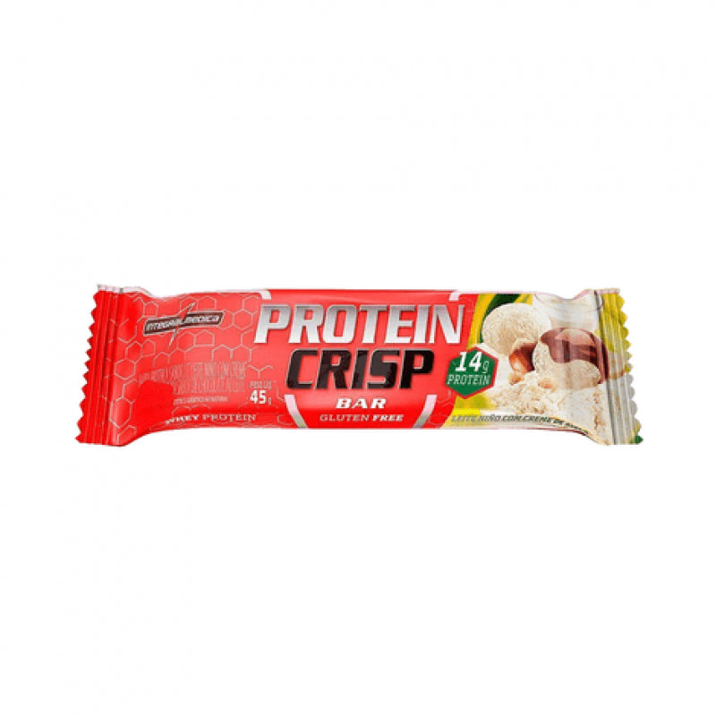 Protein Crisp Bar Leite em pó com Creme de Avela Integralmedica - 45g