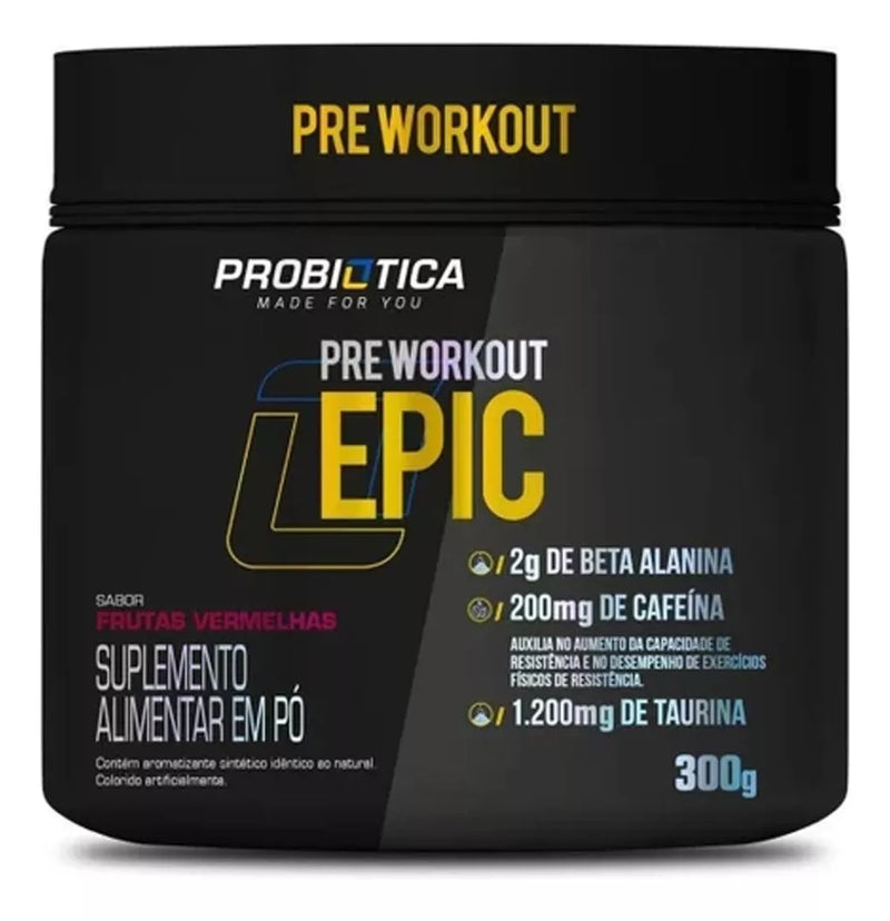 Epic 300g - Pré Workout - Probiótica Frutas Vermelhas